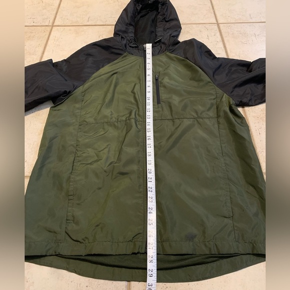 Russell Black & Olive Green Windbreaker Jacket Size M - Picture 5 of 6